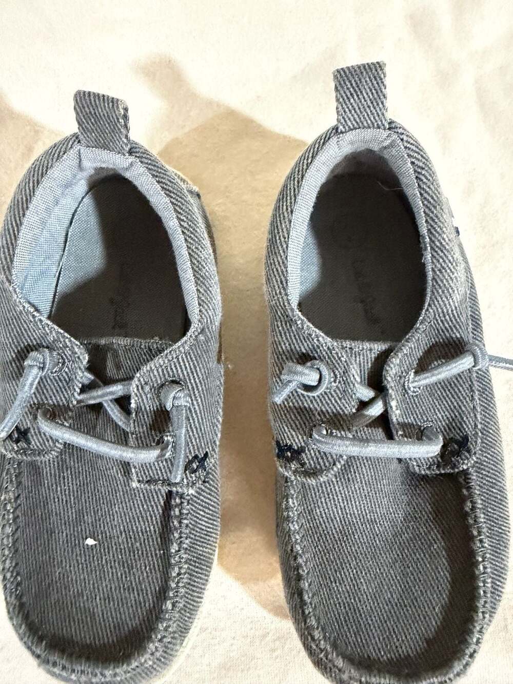 Cat & Jack Kids Grey Slip-On Moccasin Loafer Shoes